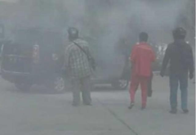 Mobil Xenia Nyaris Terbakar Saat Mengisi BBM di SPBU