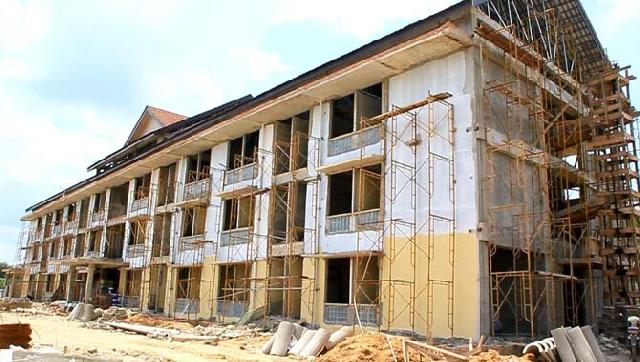 Dianggarkan Rp11,44 miliar, Bangunan Rusun Polri di Rohul Tak Kunjung Selesai