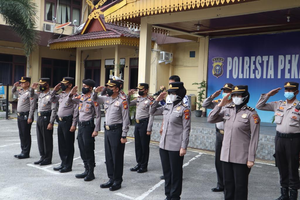 Polresta Pekanbaru Gelar Pengamanan Perayaan Hari Kenaikan Isa Al-Masih