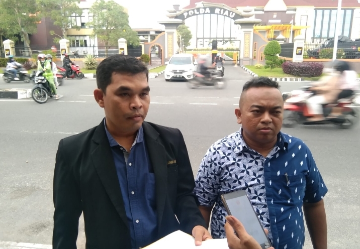 Korban Penganiayaan Lapor Ke Polda Riau, Minta Pelaku Segera Ditangkap