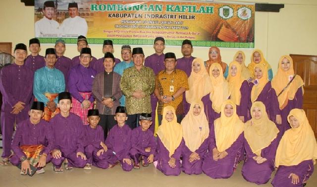 Bupati Wardan Lepas Kafilah Inhil Menuju MTQ Riau di Siak