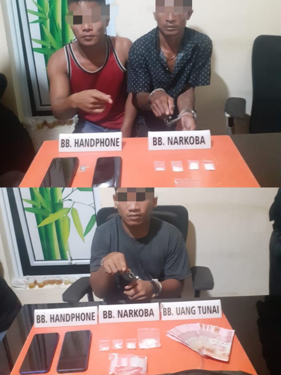 3 Pelaku Narkoba di Tangkap Satresnarkoba Polres Kampar di TKP Berbeda