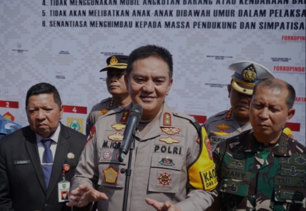 Kapolda Riau Gagas Deklarasi Bersama Tertib Berlalu lintas Wujudkan  Pemilu Damai 2024