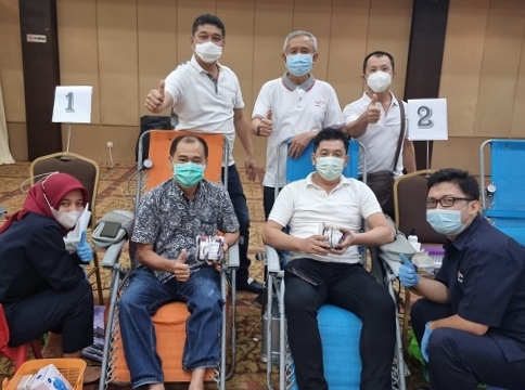 Selama 3 Hari, Relawan Peduli Covid-19 Riau bersama Kanwil DJP Riau Telah Kumpulkan 1645 Kantong Darah