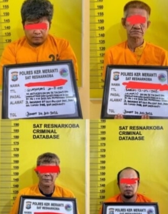 Polres Meranti Bongkar Dua Kasus Peredaran Sabu dalam Sehari, Empat Diduga Pengedar Diamankan