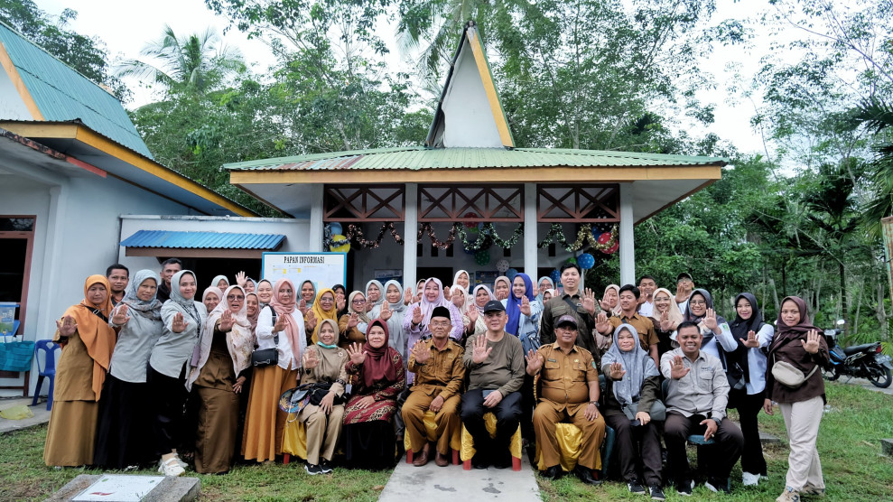 Penilaian Kinerja Stunting, TPPS Provinsi Riau Kunjungi Dua Desa Di Kepulauan Meranti