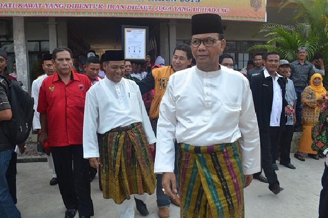 H Suyatno Dan Jamiluddin Mendaftar Ke KPUD Rohil