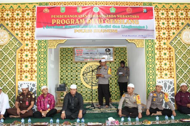 Polres Kuansing, Lepas 15 Orang Tim Satgasda Nusantara Program Riau Gemilang