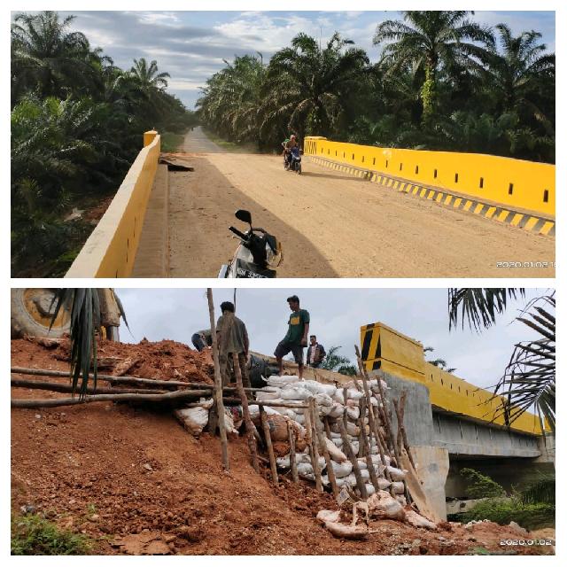 Cerita Warga Kunto Darussalam Sebelum Jembatan Pelanduk Selesai Sering Naik Rakit Bila Banjir