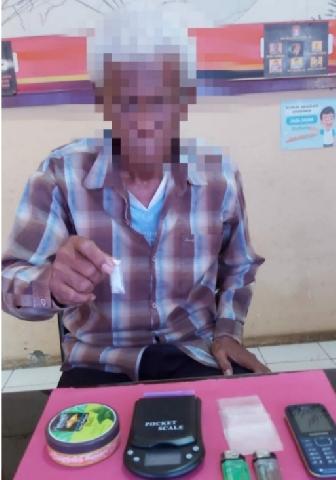 Asik Timbang Shabu, Kakek 66 Tahun di Keritang Diringkus Polisi