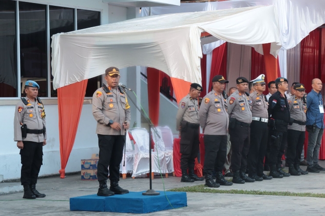 Polres Meranti Pengamanan Rapat Pleno Terbuka Rekapitulasi Hasil Perhitungan Suara Pemilu 2024