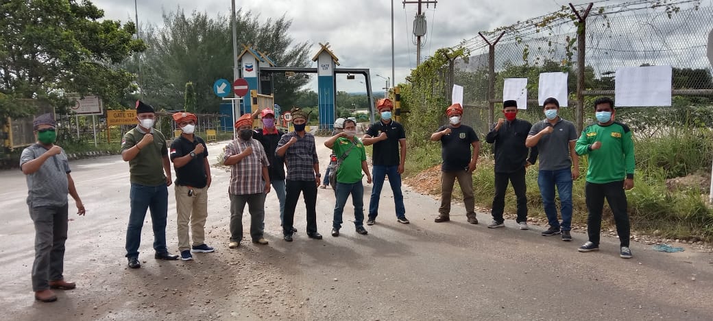 Penggawa Adat Melayu Berunjuk Rasa Dukung LAMR Kelola Blok Rokan  dan Pancung Alas