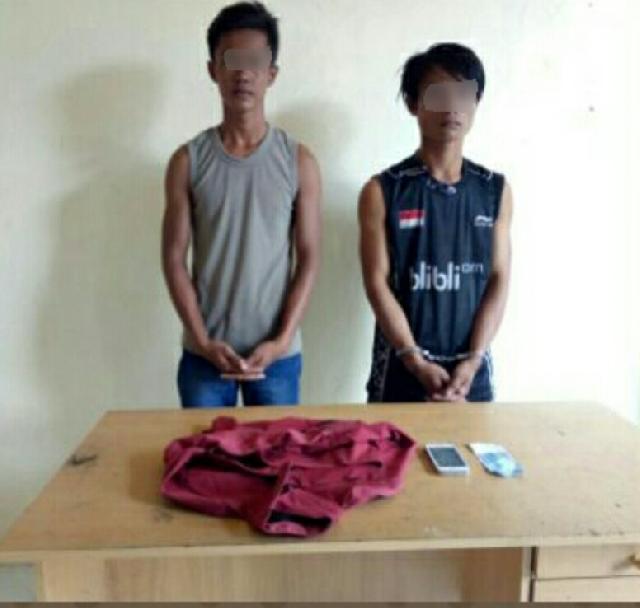 Terekam CCTv, Dua Pencuri di Inhil Keok Diringkus Polisi