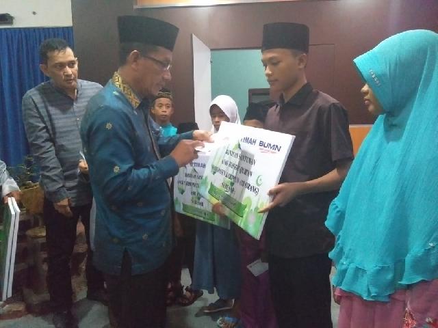 PT Timah Tbk, Santuni 66 Anak Yatim Piatu Dari Kabupaten Meranti
