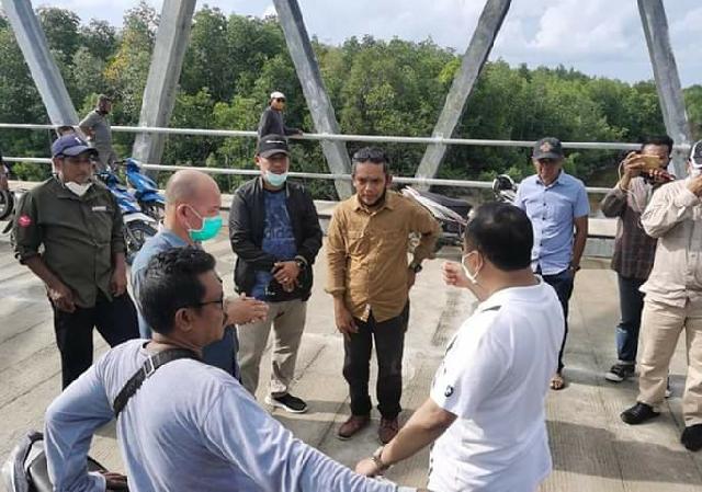 Bupati Irwan Terkesan Lihat Dua Megaproyek Selesai di Bangun di Sungai Tohor