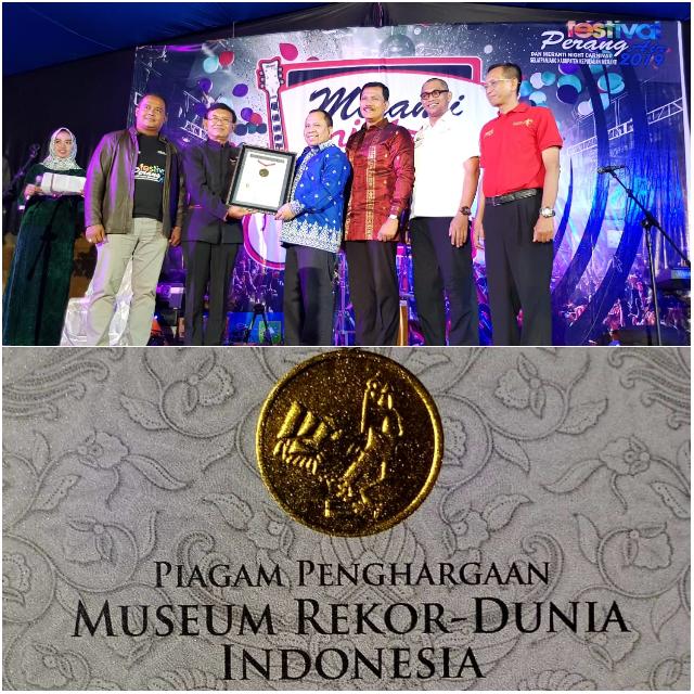 Meranti Raih Rekor MURI Festival Perang Air Kategori Peserta Terbanyak di Indonesia