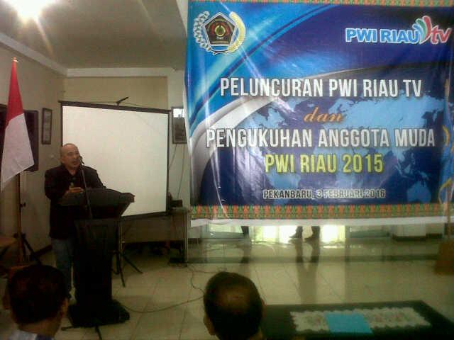Mantap, PWI Riau Akhirnya Luncurkan PWI Riau Tv