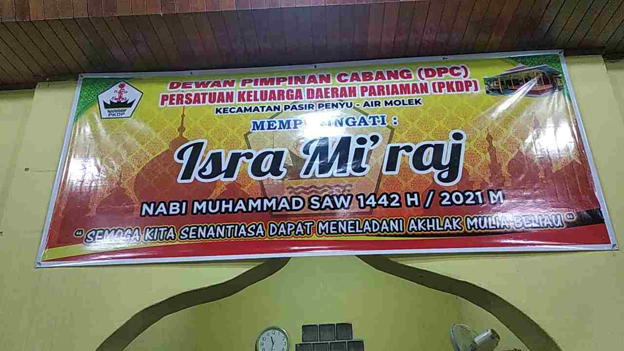 Terkumpul Dana Jutaan Rupiah Dari Majelis  Saat PKDP Memperigati Isra' Mi'raj Disurau Alkausar Air Molek
