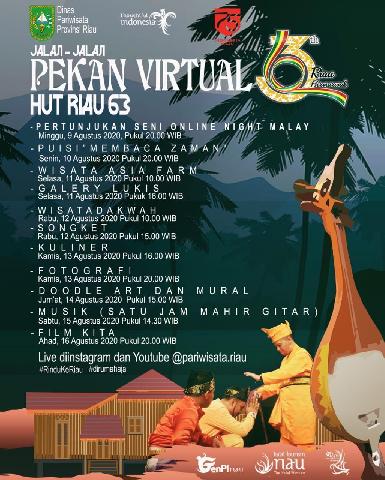 Dispar Gelar Pekan Virtual Sempena HUT ke-63 Provinsi Riau