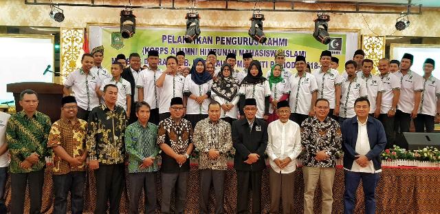 Bupati Meranti Hadiri Pelantikan Pengurus KAHMI Meranti 2018-2023