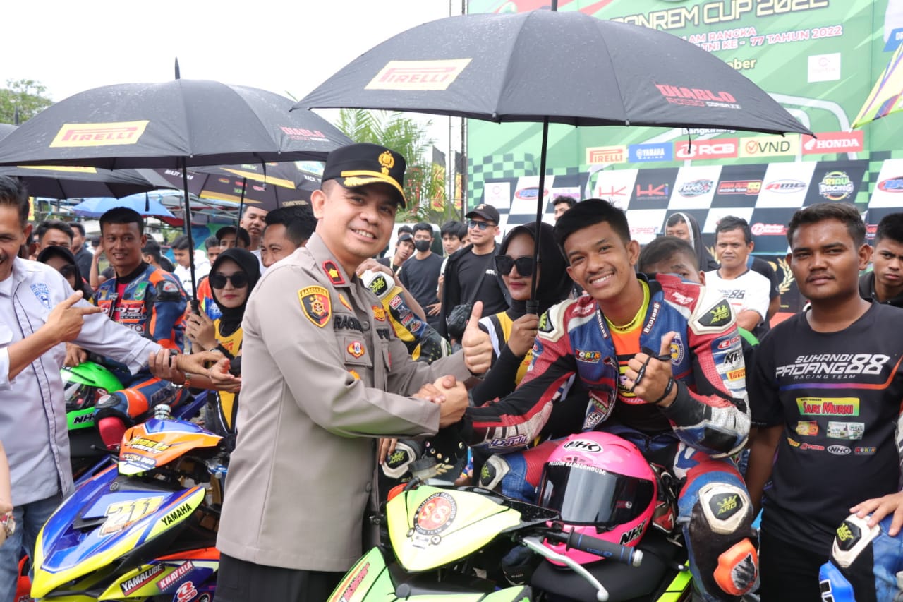 Waka Polres Kampar Hadiri Acara Kejurnas Balap Motor Danrem 031/WB Championship