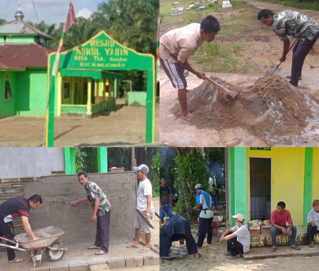 Renovasi Masjid Nurul Yaqin Dusun Sekayan Deras Kampung Lumu Desa Teluk Sungkai Kuala Cenaku Butuh Anggaran 1,5 Miliar