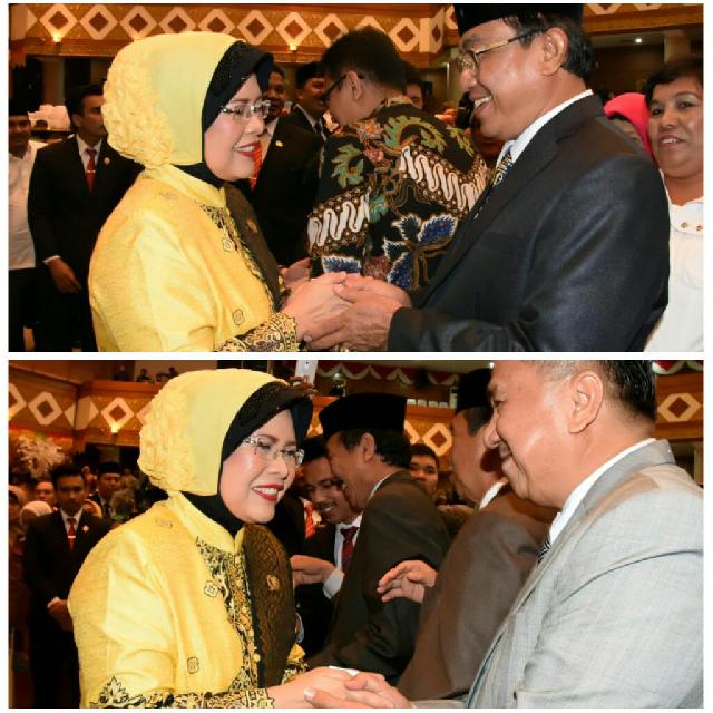 Bupati dan Wabup Inhil Hadiri Pelantikan Ketua DPRD Riau