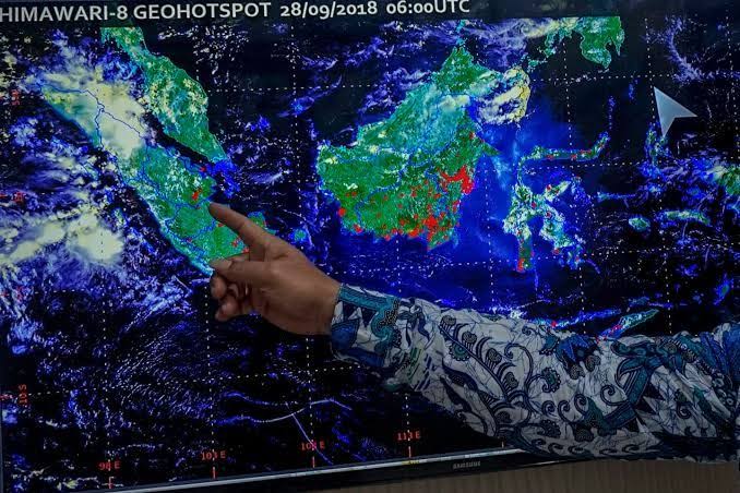 Catatan BMKG Hari ini :  23 Titik Panas Terpantau di Riau, Berikut Rinciannya