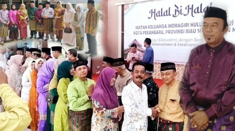 Keluarga Besar IKA Inhu Pekanbaru, Gelar Halal BI Halal di Pondok Makan Khas Melayu