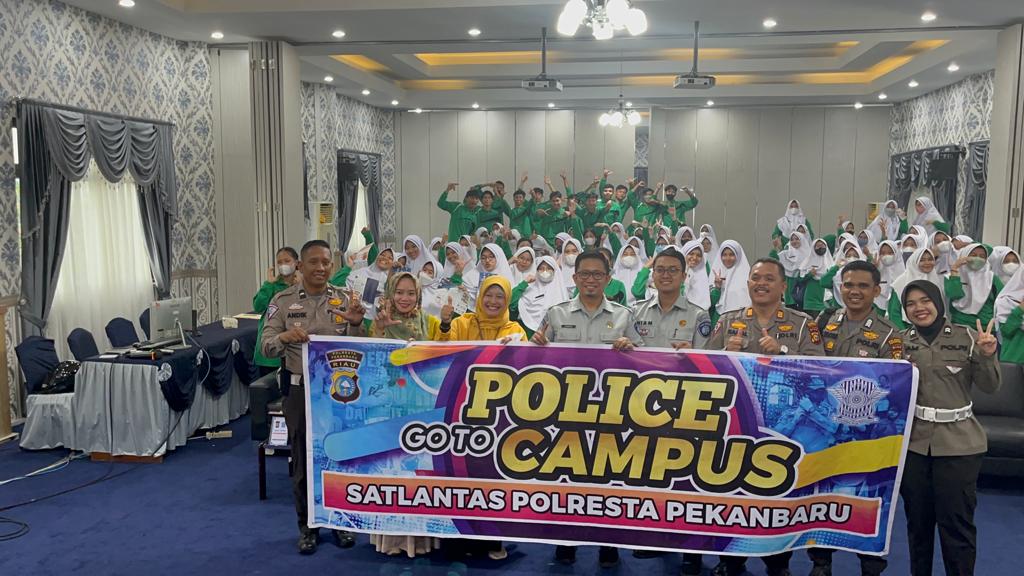 Police Goes To Campus, Satlantas Kunjungi Poltekkes Kemenkes Riau di Pekanbaru