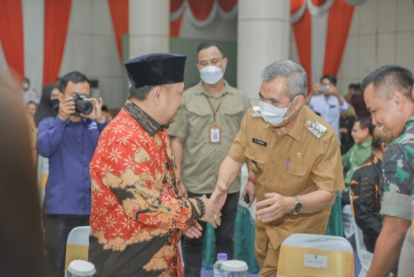 Pj Bupati Kampar Lakukan Pisah Sambut dengan Bupati Kampar Periode 2019-2022