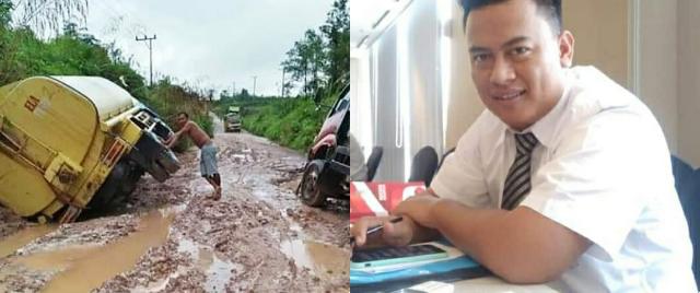 Pemkab Inhu Gandeng Perusahaan Perbaiki Akses Jalan Desa, Ini Komentar Anggota DPRD