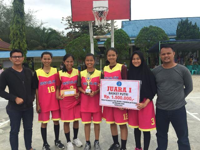 Tim Basket Putri SMKN 1 Pangkalan Kerinci Juara Diajang Porseni se-Riau SMAN 1 Pangkalan Kuras