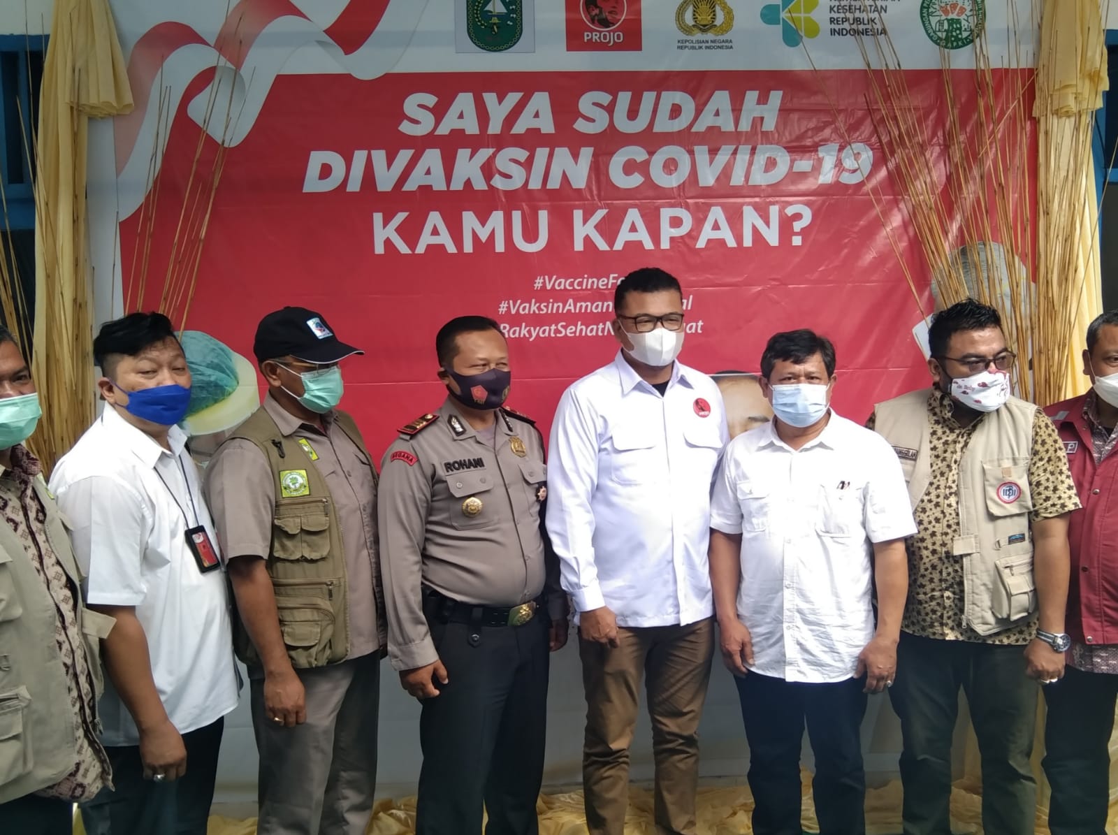 Projo Riau Gandeng Berbagai Elemen sukseskan Program  Vaksinasi  Tahap ke 2 bagi 7 juta warga Perkebunan dan Desa-desa Produktif