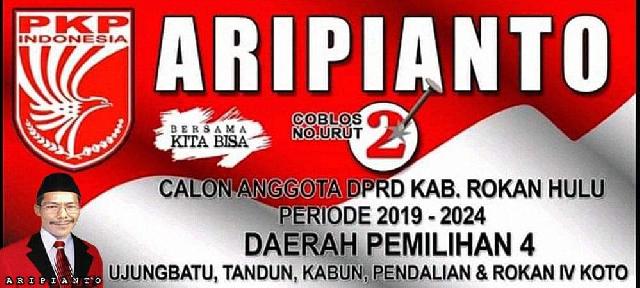 Ketua DPC Partai PKPI, Aripianto Ajak Masyarakat Bersama Membangun Rohul