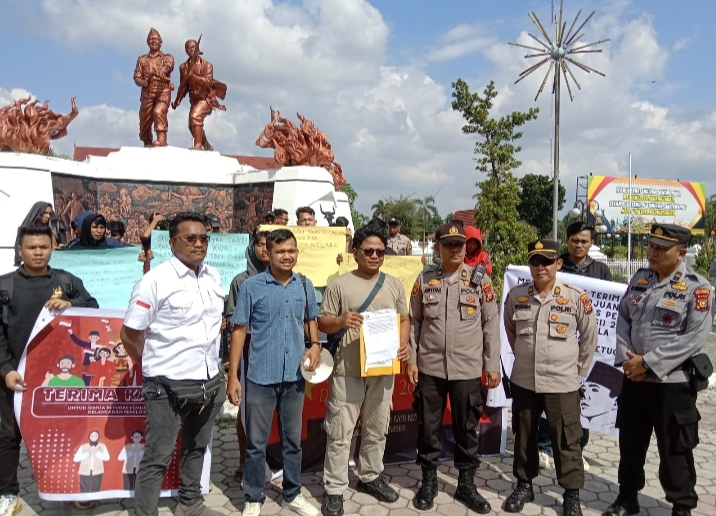 Komunitas Peduli Penyelenggara Pemilu Riau Gelar Aksi Solidaritas Apresiasi Kinerja Petugas KPPS