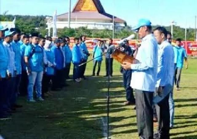 Kukuhkan 16 PK KNPI Rohul Secara Serentak, Zulfahrianto Menyatakan Pelantikan Hari Bersejarah