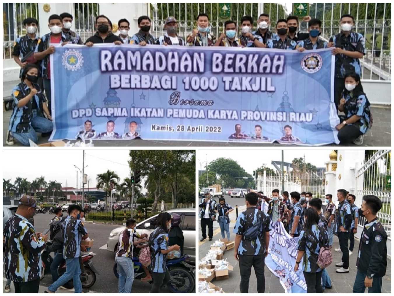 Berbagi Berkah di Bulan Ramadhan, DPD Sapma IPK Riau Bagikan 1000 Takjil Kepada Warga