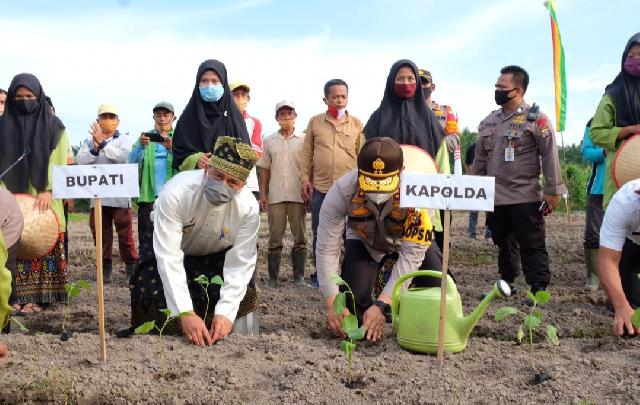 Polda Riau Lounching Program Jaga Kampung Optimalkan Ketahanan Masyarakat Ditengah Pandemi Covid-19