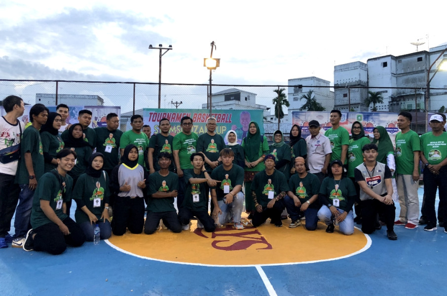 Turnamen Basketball Syamsurizal Cup 1 di Sambut Antusias Masyarakat Meranti