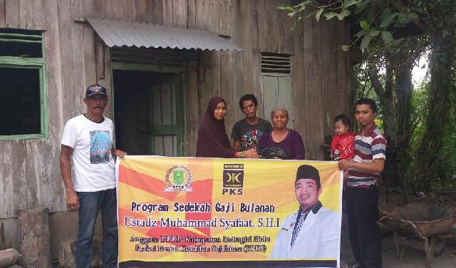 Anggota DPRD Inhu Muhammad Syafaat Sedekahkan Gaji Bulanan Selama 5 Tahun, Ini Penerimanya