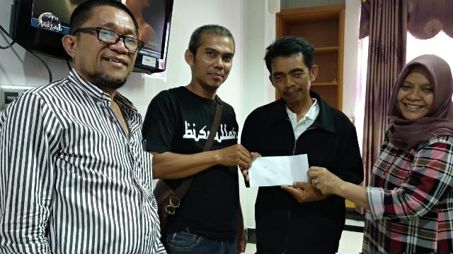 Pengurus JMSI Riau Galang Dana untuk Bantu Pengobatan Anak Wartawan