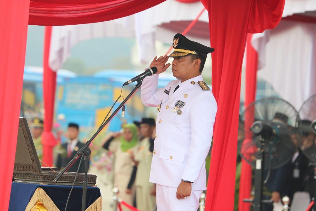 Pj Wali Kota Sampaikan Pesan Presiden Jokowi Usai Upacara HUT Ke-77 RI