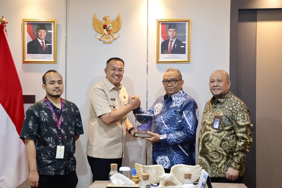 Temui Wamenaker RI, Wabup Muzamil Bahas Peningkatan Mutu BLK dan Tenaga Kerja Meranti