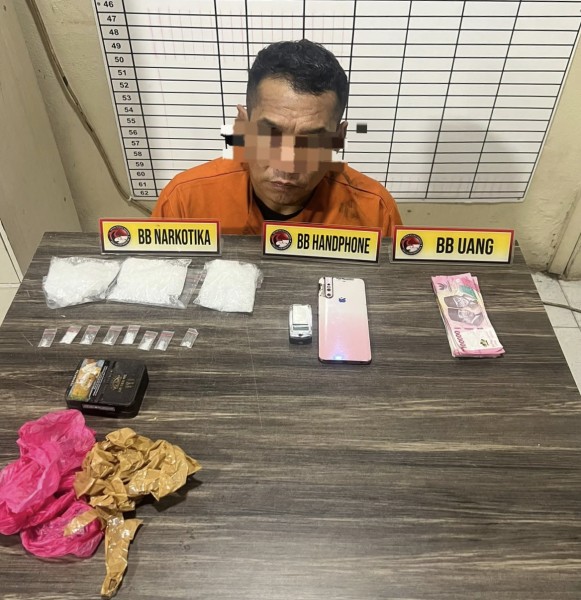 Satresnarkoba Polres Inhil Ungkap Peredaran 280,7 Gram Sabu, Seorang Pengedar Diamankan