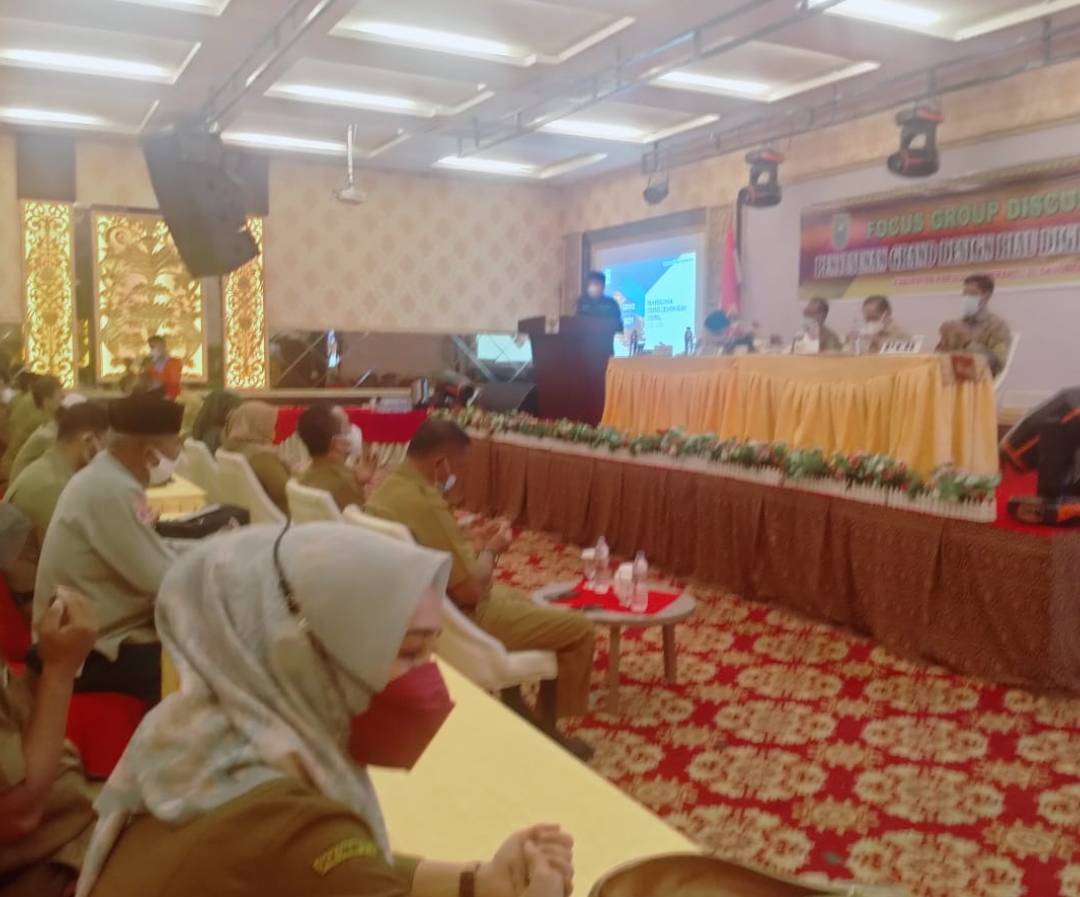 Focus Group Discusion Penyusunan Desigh Riau Digital  2021-2025 Dibuka