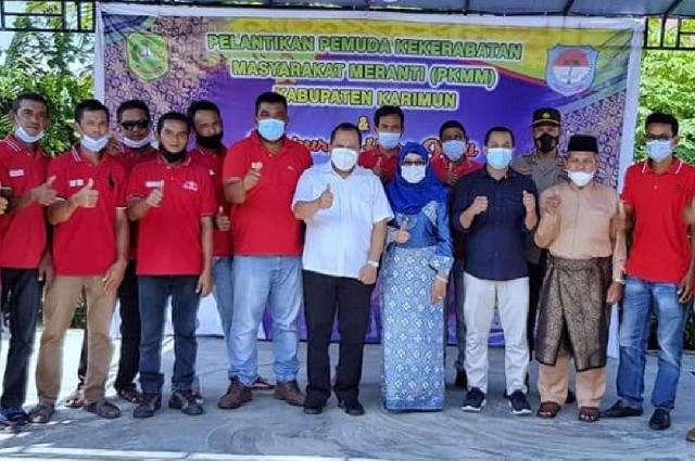 Bupati Irwan Hadiri Pelantikan Pemuda Kekerabatan Masyarakat Meranti (PKMM) Kabupaten Karimun