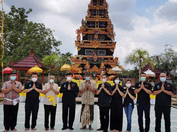 Sambut Hari Raya Nyepi, PSMTI Sambangi Pura Agung Jagatnatha