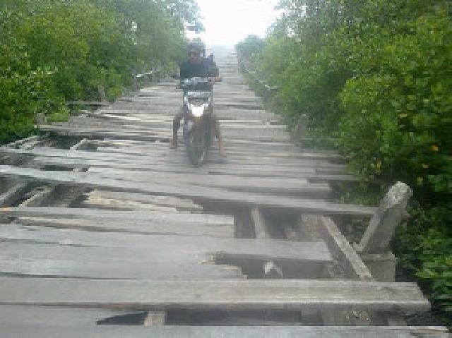 Jembatan Rusak, Pemda Tak Kunjung Memperbaiki  