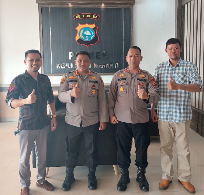 Kapolres AKBP Andi Yul Sambut Baik Kunjungan Silaturahmi Ketua Carateker KBPP Meranti